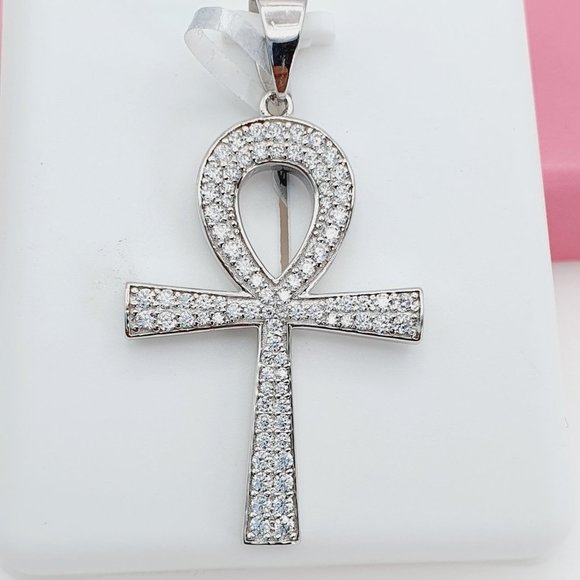 925 Sterling Silver Cubic Zirconia Pendant, U19254441 - Picture 10 of 11